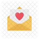 연애편지 연애편지 우편물 아이콘