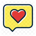 Love Heart Message Icon