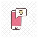 Chat Message Love Icon