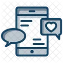 Love Message Chatting Love Communication Icon