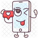 Mobile Communication Online Conversation Love Message Icon