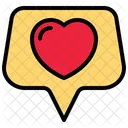 Love Message Conversation Heart Icon