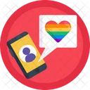 Love Message Text Icon