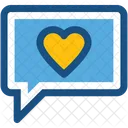 Chat Message Romantic Icon