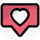 Chat Heart Speech Icon