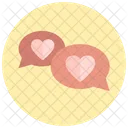 Heart Messages Chatting Icon