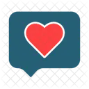 Love Heart Message Icon