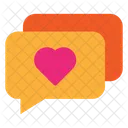 Love Heart Message Icon