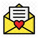 Love Message Note Text Icon