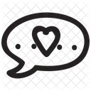 Love Message Love Bubble Icon