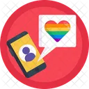 Love Message Text Icon