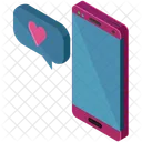 Love Text Message Icon