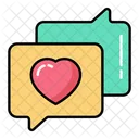 Love Messages Chat Heart Icon