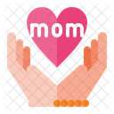 Love Mom Care Mom Love Icon