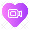 Love Video Camera Heart アイコン