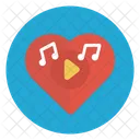 Love Music Valentine Icon