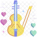 Love Music Romantic Music Violin Icon