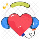 Music Heart Romantic Icon