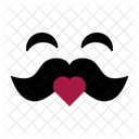 Love Mustache  Symbol