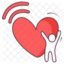 Love Network Heart Connection Love Signals Icon