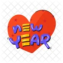 Love New Year Heart New Year アイコン