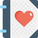 Love Notebook Memo Icon