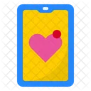 Love Notification Smartphone Mobilephone Icon