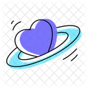 Love Orbit Love Circle Heart Shape Icon