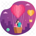 Love parachute  Icon