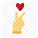 Love Peace Hand Heart Icon