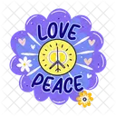 Love Peace Flower Floral Icon