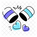 Love Pill Love Capsule Love Tablet Icon
