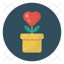 Flower Heart Love Icon
