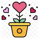 Plant Growth Heart Icon