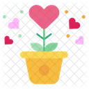 Plant Growth Heart Icon