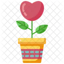 Love Plant Plant Pot Valentines Day Icon