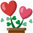사랑 식물  아이콘