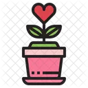 Love Plant Love Heart Icon