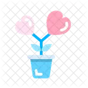 Love Plant Flower Pot Icon