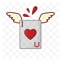 Love playing card  Icon