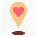 Location Point Love Icon
