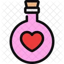 Love Potion Flask Potion Bottle Icon