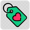 Valentine Day Heart Tag Icon
