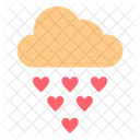 Rain Cloud Love Icon