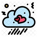 Cloud Fall Love Icon