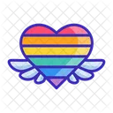 Love Rainbow Love Angle Lesbian Icon