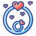 Love Ring Wedding Ring Valentine Ring Icon