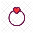 Valentine Icon In Filled Outline Version Icon