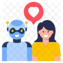 Bot Love Love Robot Romantic Robot Icon