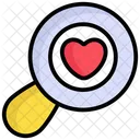 Love Search Heart Love Icon